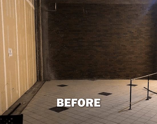 before micro market installation