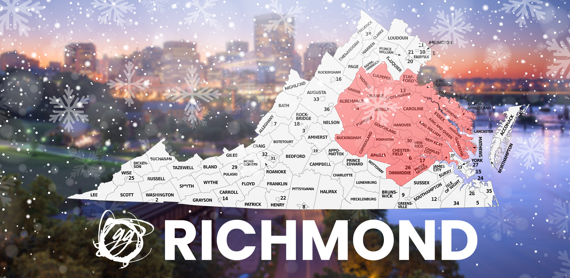 Holiday Map RVA